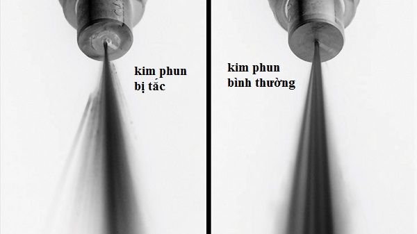 Dấu hiệu kim phun bị tắc